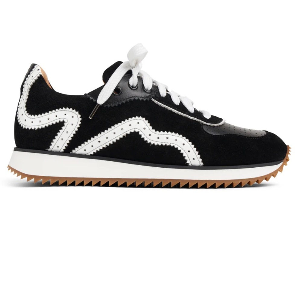 Brand new The office of Angela Scott black and white Remi sneaker